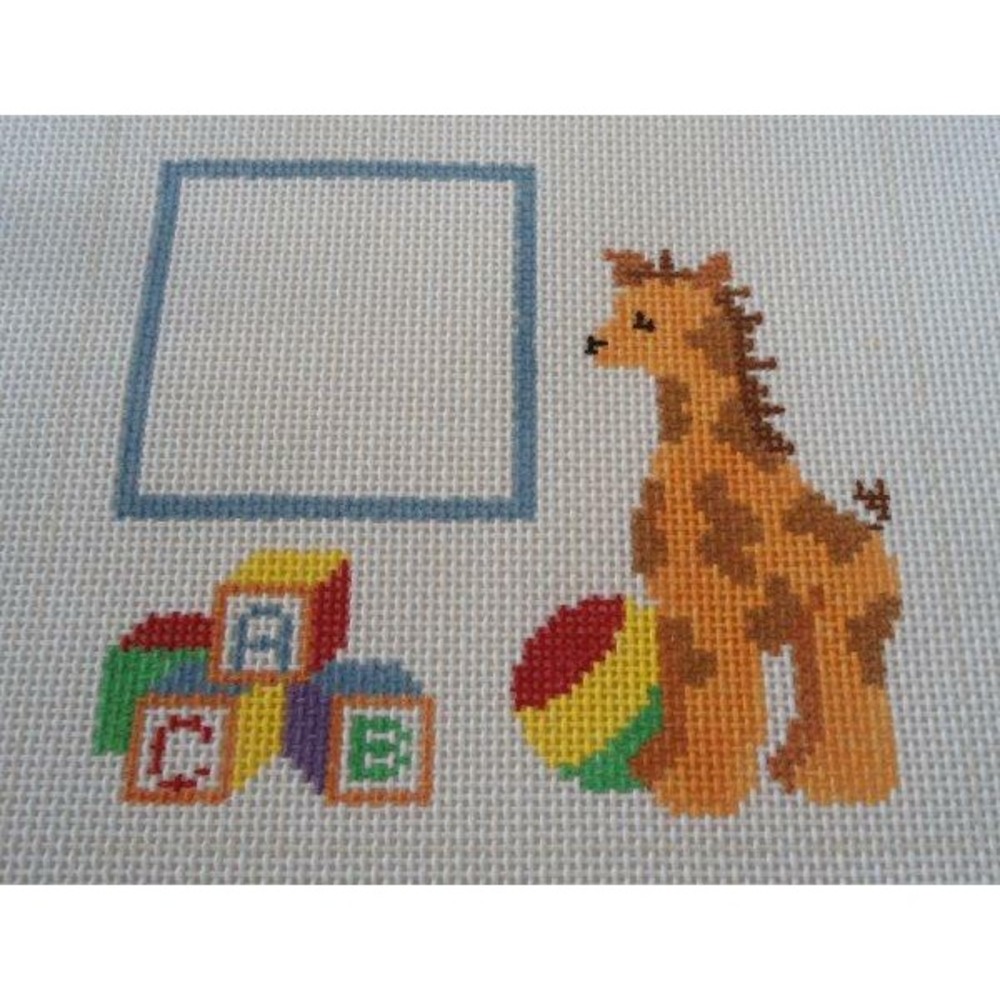 " CC Designs Personalize Baby Giraffe Blocks HP Needlepoint Canvas FR 202 P